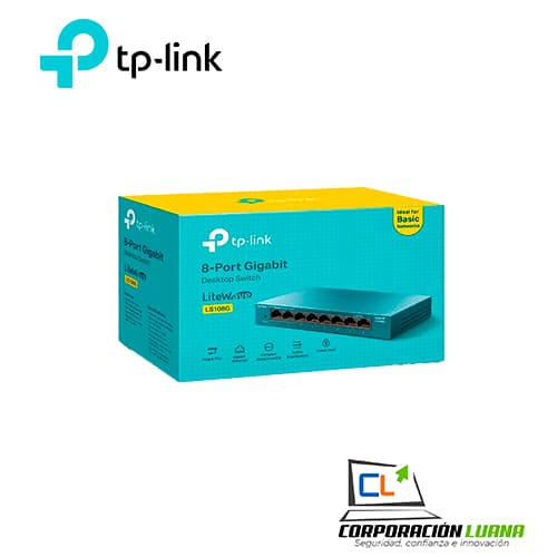 Foto del producto SWITCH TP-LINK 8 PUERTOS ( LS108G ) 10/100/1000