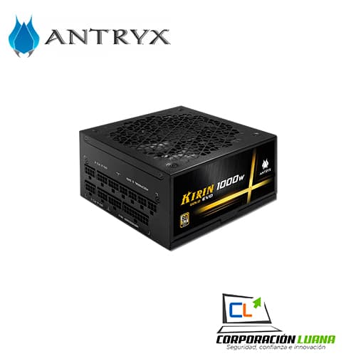 Imagen de FUENTE DE PODER ANTRYX KIRIN EVO 1000W ( CSZ1000V ) 80 PLUS GOLD | FULL MODULAR