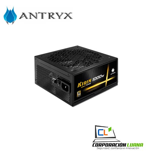 Imagen de FUENTE DE PODER ANTRYX KIRIN EVO 1000W ( CSZ1000V ) 80 PLUS GOLD | FULL MODULAR