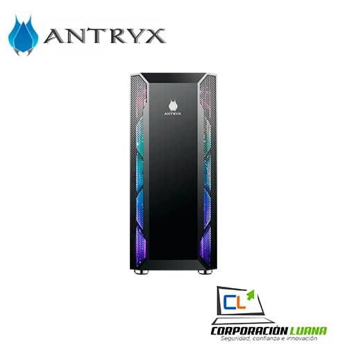 Imagen de CASE ANTRYX RX 430U BLACK C/FUENTE 600W FAN X2 C/CINTA LED VIDRIO TEMPLADO (AC-RX430UK-600CP)