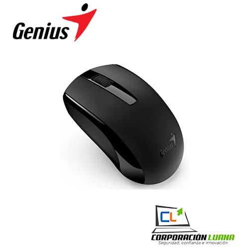 Imagen de MOUSE INALAMBRICO GENIUS ECO-8100 ( 31030010410 ) NEGRO | RECARGABLE