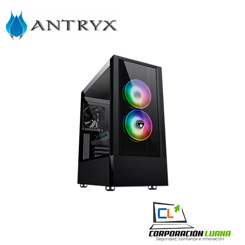Foto del producto CASE ANTRYX RX 460 MESH BLACK ( AC-RX460MK ) S/FUENTE | X3 FAN | TEMPLADO
