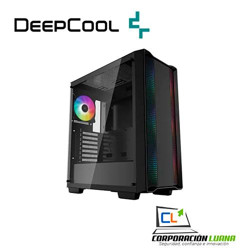 CASE DEEPCOOL ( CC560 A-RGB V2 ) S/FUENTE | 4 FAN ARGB | NEGRO | VIDRIO TEMPLADO