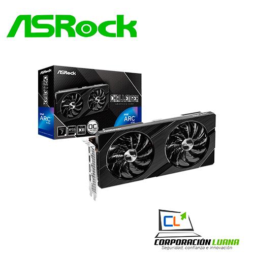 TARJETA DE VIDEO ASROCK INTEL ARC A750 CHALLENGER (ARC-A750 ) 8GB