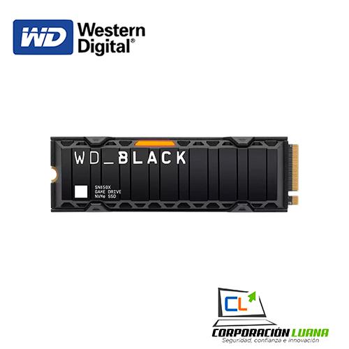 SSD M.2 WESTERN DIGITAL SN850X 1TB ( WDS100T2XHE-00BCA0 ) C/DISIPADOR | NEGRO |  NVME | GEN4