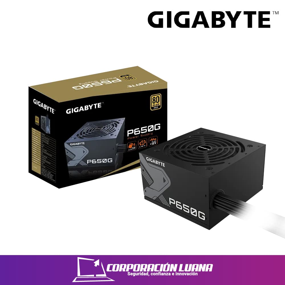 Foto del producto FUENTE DE PODER GIGABYTE P650G ( GP-P650G-US ) 650W | GOLD