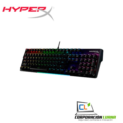 Imagen de TECLADO MECANICO HYPERX ALLOY MKW100 ( 4P5E1AA#ABA ) SWITCH ROJO | US | LED RGB