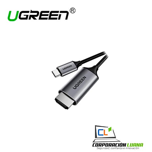 Foto del producto USB C TO HDMI  UGREEN 4K@60HZ CABLE .5M ( 50570 ) COMPATIBLE/THUNDERBOLT