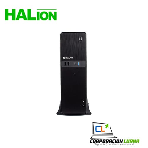 Imagen de CASE SLIM C/FUENTE HALION SUPRA PRO ( S615 ) NEGRO | 350W