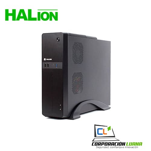 Imagen de CASE SLIM C/FUENTE HALION SUPRA PRO ( S615 ) NEGRO | 350W