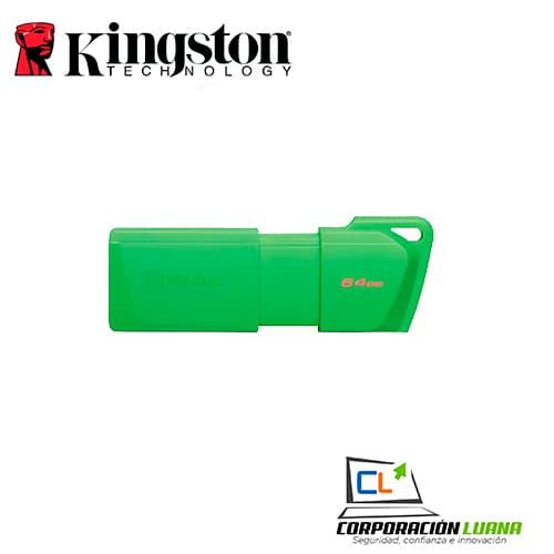 Foto del producto MEMORIA USB KINGSTON DT EXODIA NEON 64GB ( KC-U2L64-7LG ) VERDE | USB3.2