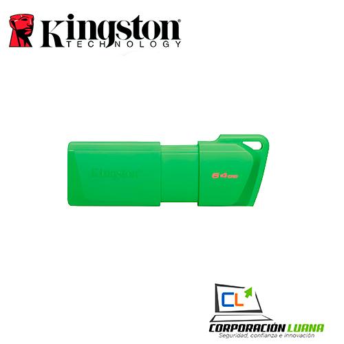 MEMORIA USB KINGSTON DT EXODIA NEON 64GB ( KC-U2L64-7LG ) VERDE | USB3.2