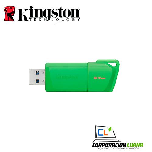MEMORIA USB KINGSTON DT EXODIA NEON 64GB ( KC-U2L64-7LG ) VERDE | USB3.2