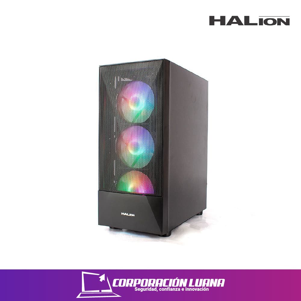 Foto del producto CASE HALION POLARIS ( CR13 ) C/FUENTE 500W | X4 FAN - LED RGB
