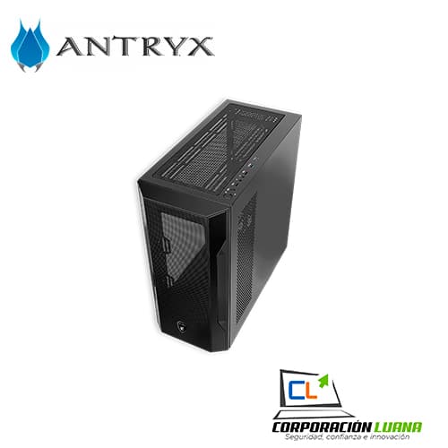 Imagen de CASE ANTRYX FX 710 ( AC-FX710BK ) S/FUENTE | NEGRO | X4 FAN | USB TIPO-C