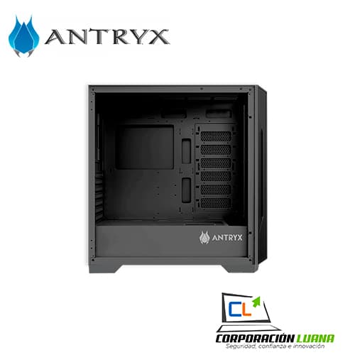 Imagen de CASE ANTRYX FX 710 ( AC-FX710BK ) S/FUENTE | NEGRO | X4 FAN | USB TIPO-C