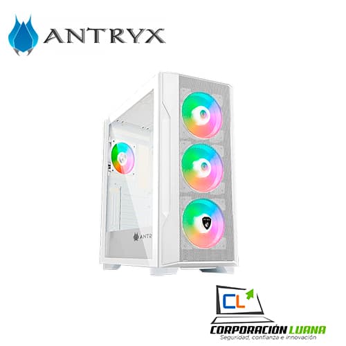 Foto del producto CASE ANTRYX FX 710 ( AC-FX710W ) S/FUENTE | BLANCO | X4 FAN | USB TIPO-C
