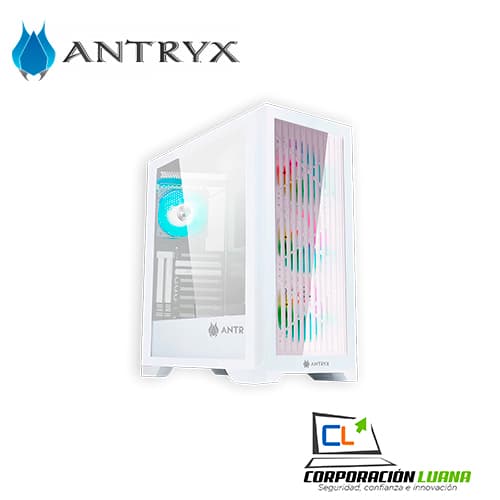 Foto del producto CASE ANTRYX FX 730 ( AC-FX730W ) S/FUENTE | BLANCO | X4 FAN | USB TIPO-C