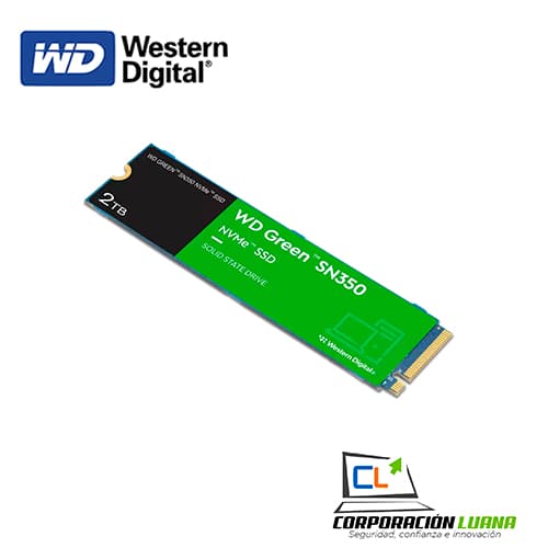 Imagen de SSD WESTERN DIGITAL SN350 2TB ( WDS200T3G0C ) GREEN | NVME
