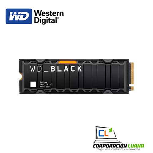 SSD WESTERN DIGITAL SN850X 2TB ( WDS200T2XHE-00BCA0 ) BLACK | NVME | C/DISIPADOR