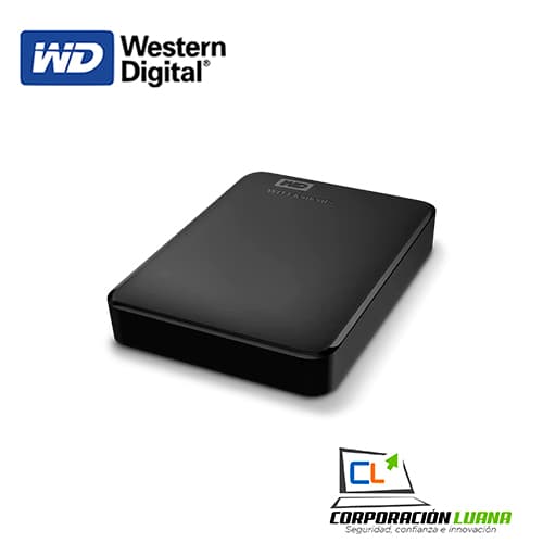 Imagen de DISCO DURO EXTERNO WESTERN DIGITAL ELEMENTS 5TB ( WDBU6Y0050BBK-WESN ) USB