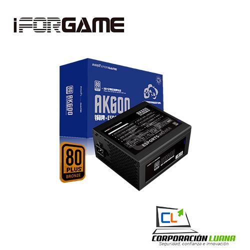 FUENTE DE PODER IFORGAME 600W ( AK600 ) BRONZE