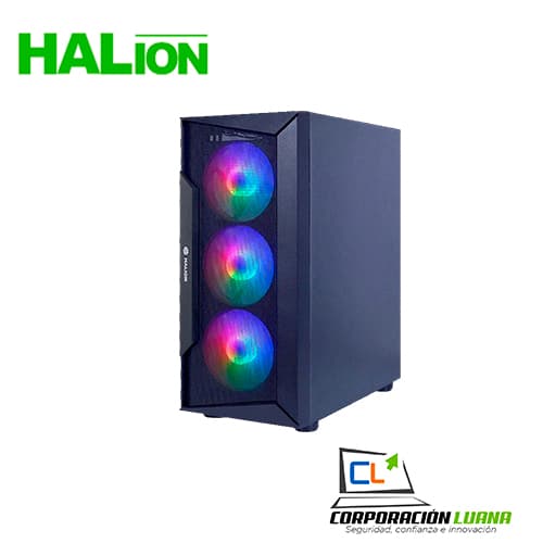 Imagen de CASE GAMER HALION ( CR28 ) C/FUENTE 500W | X4 FAN | LED RGB