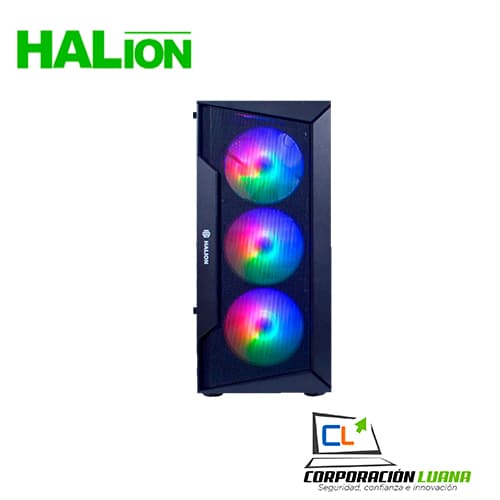 Imagen de CASE GAMER HALION ( CR28 ) C/FUENTE 500W | X4 FAN | LED RGB