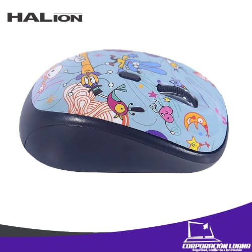 Imagen de MOUSE INALAMBRICO HALION ( HA-M851W ) CELESTE