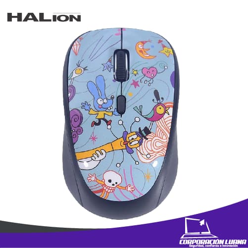 Foto del producto MOUSE INALAMBRICO HALION ( HA-M851W ) CELESTE