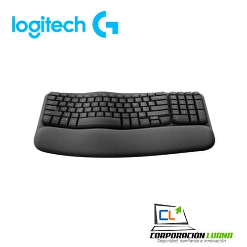 Imagen de TECLADO LOGITECH ERGO WAVE KEYS, ERGONOMICO, INALAMBRICO BOLT/BT, GRAPHITE 920-012278