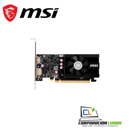 Imagen de TARJETA DE VIDEO MSI GT 1030 ( 912-V812-001 ) 4GB | GDDR4 | LOW PROFILE