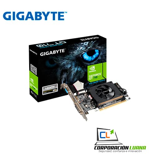 Foto del producto TARJETA DE VIDEO GIGABYTE GT 710 ( GV-N710D3-2GL ) 2GB | DDR3 | LOW PROFILE