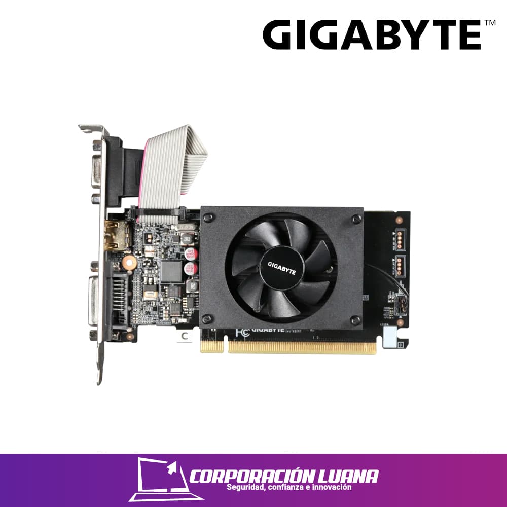 Imagen de TARJETA DE VIDEO GIGABYTE GT 710 ( GV-N710D3-2GL ) 2GB | DDR3 | LOW PROFILE