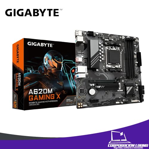 Foto del producto MOTHERBOARD GIGABYTE A620M GAMING ( A620M-GAMING-X ) 4 SLOTS | AM5