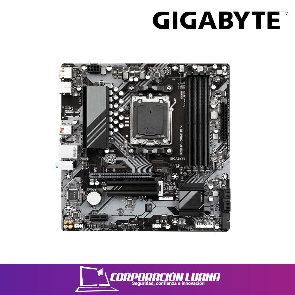 MOTHERBOARD GIGABYTE A620M GAMING ( A620M-GAMING-X ) 4 SLOTS | AM5