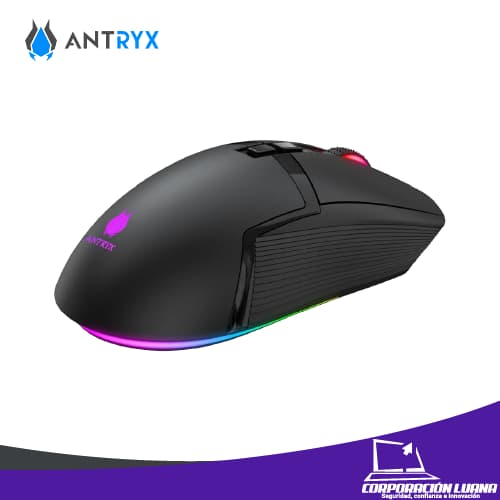 Foto del producto MOUSE GAMING ANTRYX CHROME STORM M730 ( AGM-CS730K ) DPI 4200 | NEGRO | LED RGB