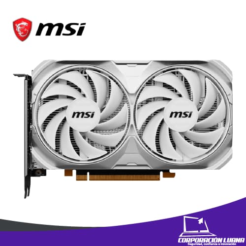 Imagen de TARJETA DE VIDEO MSI GEFORCE RTX 4060 VENTUS 2X WHITE DE 8GB GDDR6 / 128-BITS / 3X DP, 1X HDMI