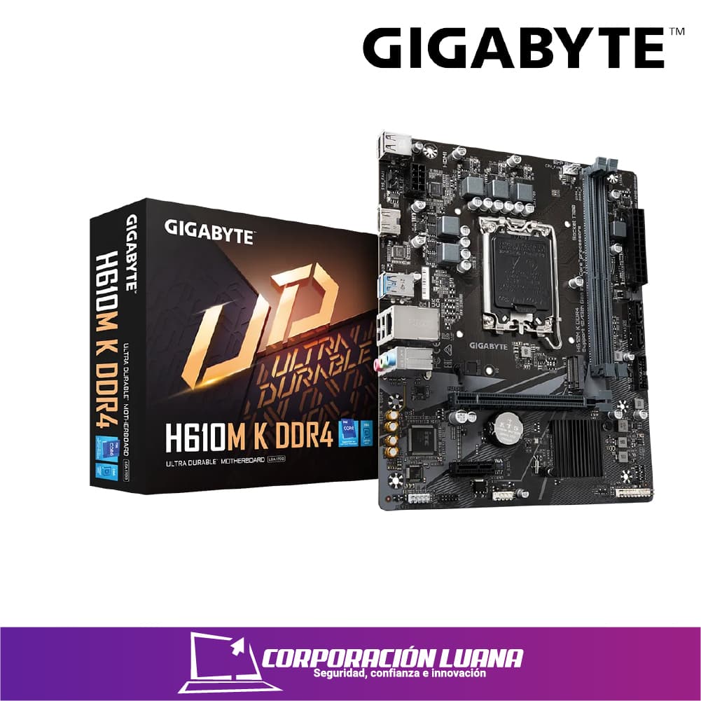 Foto del producto MAINBOARD GIGABYTE H610M K DDR4 ( H610M K DDR4 ) LGA1700