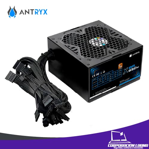 Imagen de FUENTE ANTRYX XBR-650 650W 80 PLUS BRONZE (PN:FP-650W)