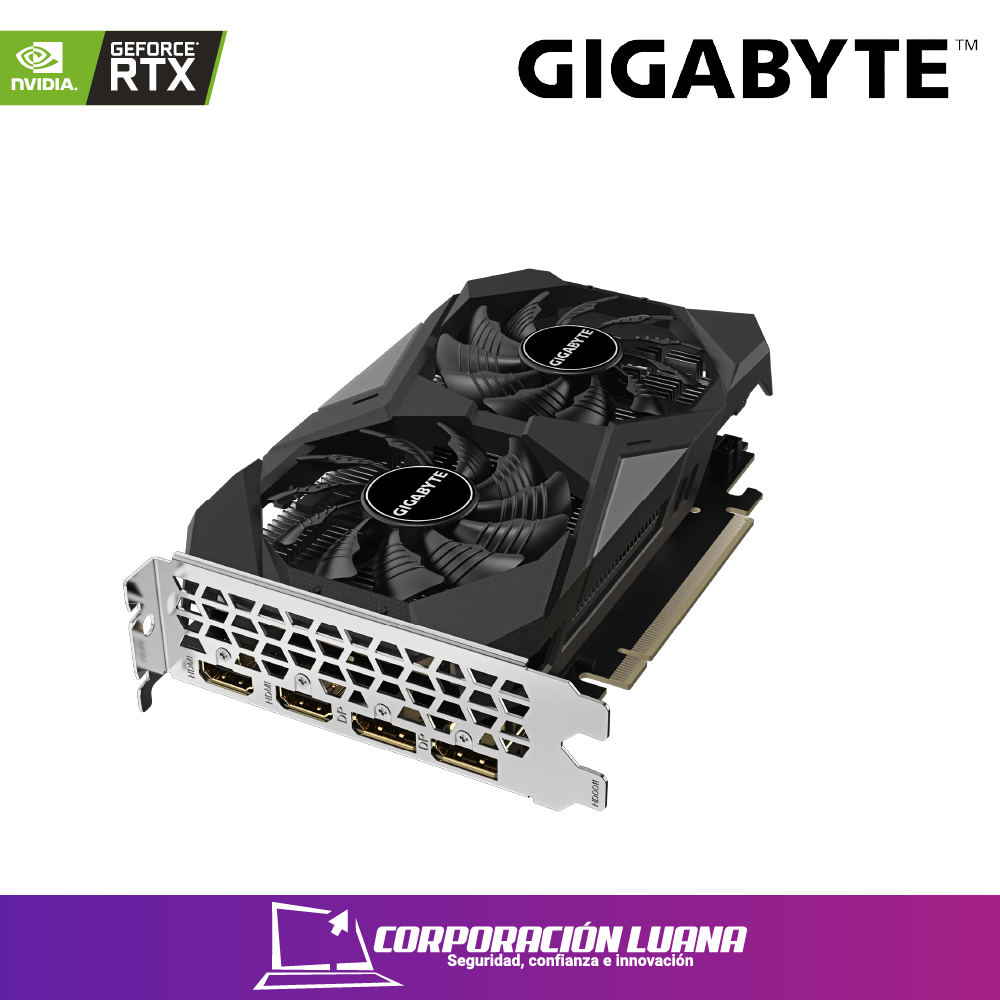 Imagen de TARJETA DE VIDEO GIGABYTE RTX 3050 WINDFORCE( GV-N3050WF2OC-6GD ) 6GB | GDDR6 | X2 FAN