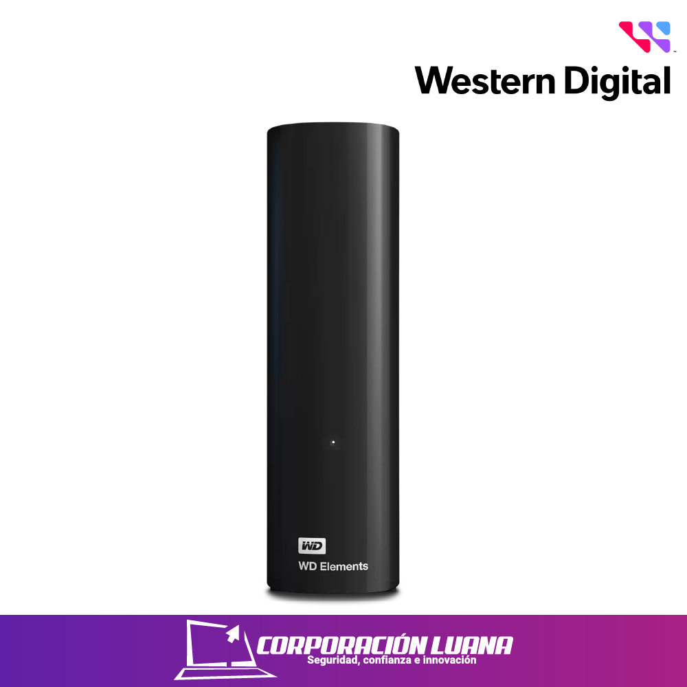 Imagen de DISCO DURO EXTERNO WESTERN DIGITAL ELEMENTS DESKTOP 10TB  ( WDBWLG0100HBK-NESN ) HARD