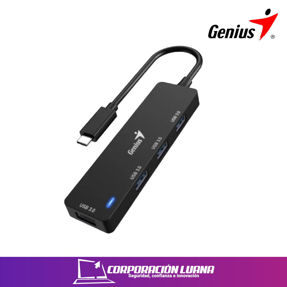 Foto del producto HUB GENIUS UH-400 ( 31240002400 ) 4 PUERTOS | USB 3.0