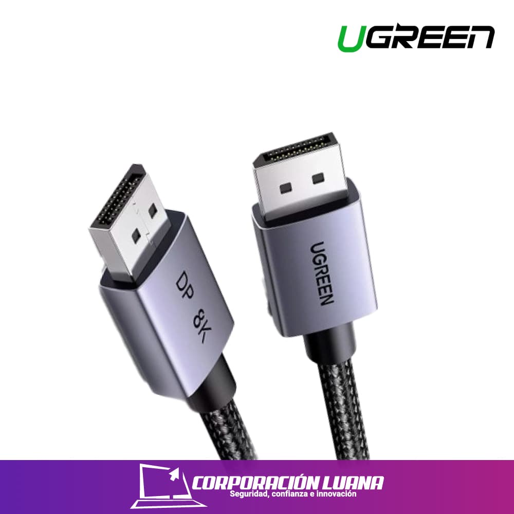 Foto del producto CABLE DP 1.4 UGREEN ( 25905 ) M/1080P@240HZ/2K@240HZ/4K-240HZ/8K@60HZ | 2M