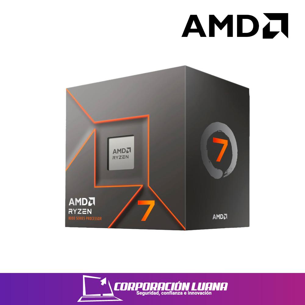 PROCESADOR AMD RYZEN 7 8700F ( 100-100001590BOX ) 4.10 GHZ - 5.00 GHZ | CACHE 16 MB | 8 CORE
