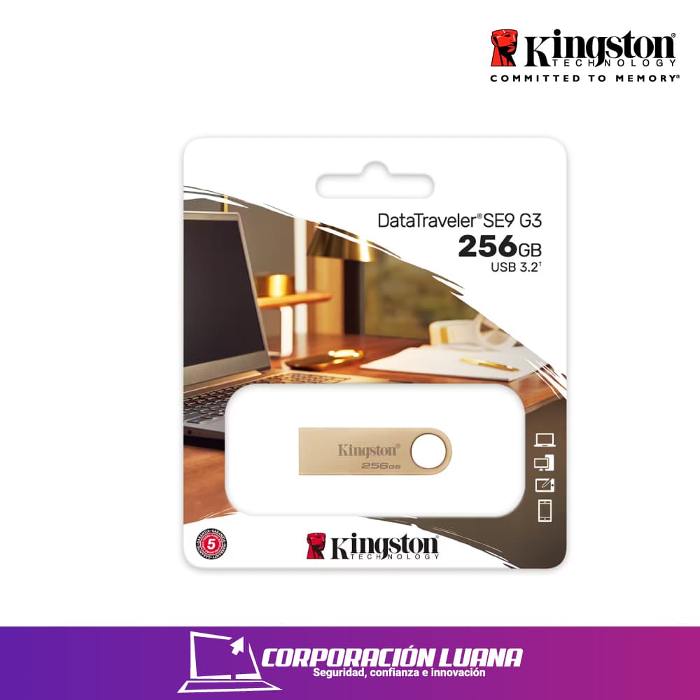 Foto del producto MEMORIA USB KINGSTON 256GB ( DTSE9G3/256GB ) METAL