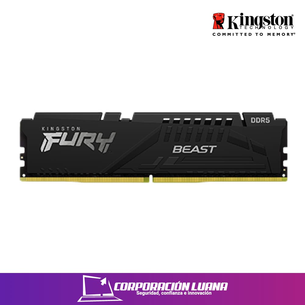 Foto del producto MEMORIA RAM KINGSTON FURY BEAST 16GB 5600 MHZ ( KF560C40BB-16 ) DDR5