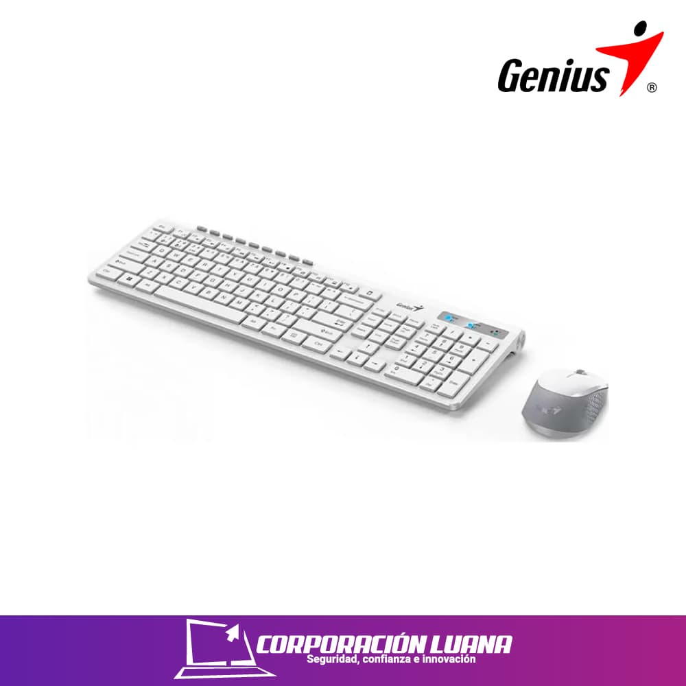 Foto del producto COMBO GENIUS SLIMSTAR 8230 INALAMBRICO ( 31340015401 ) TECLADO+MOUSE | INALAMBRICO | MULTIMEDIA | WHITE