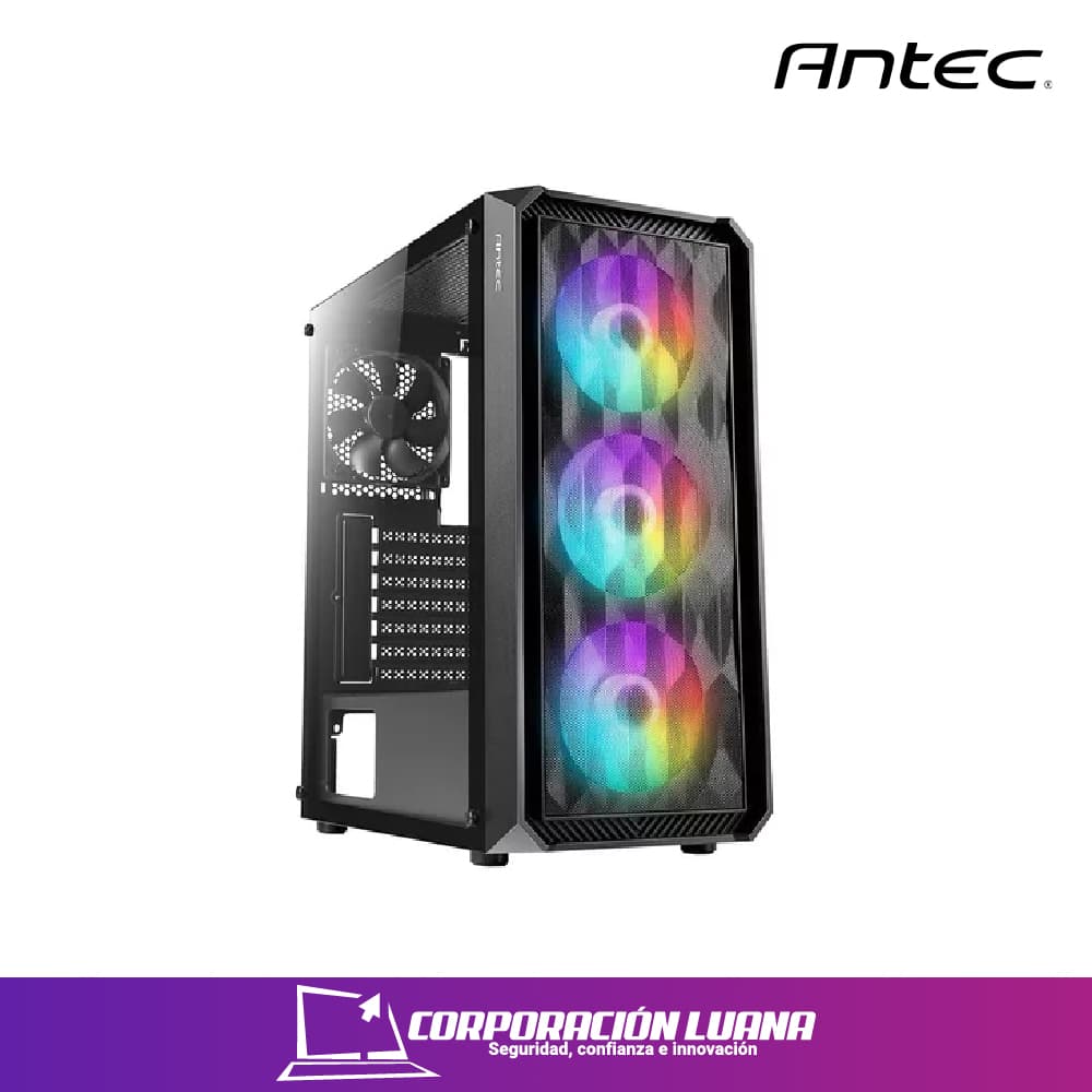 Foto del producto CASE ANTEC NX292 ( 0-761345-81006-7 ) S/FUENTE | X3 FAN RGB | X1 FAN NEGRO | NEGRO