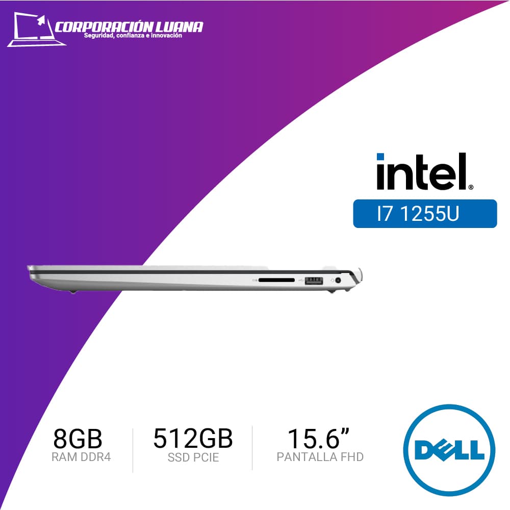Imagen de LAPTOP DELL INSPIRON 3520 156 INTEL CORE I7 1255U ( NT066DEL27 ) RAM 8GB | SSD 512GB | 15.6" FHD | WINDOWS 11 HOME